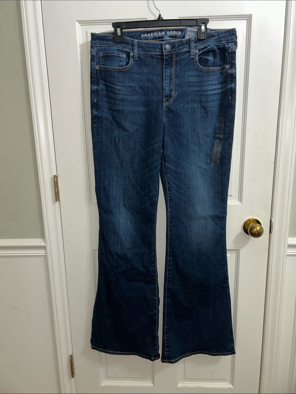 American Eagle Outfitters Super High-Rise Next Level Stretch Flare 14 Long